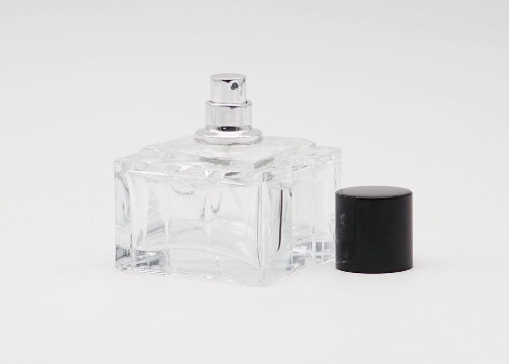 FEA15 Square Luxury 100ml Cologne Bottle , Custom Made Perfume Bottles