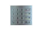 16 Key IP65 Outdoor Metal Keypad Arrow Key Flat Cable For Harsh Environment