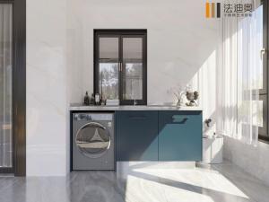 China Fadior Glacial Green Metal Balcony Storage Cabinet With Dual Splash Guard Design factory