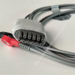 Edan Reusable 3-Lead ECG Cable , Snap , AHA EL03DASY1 For Medical Machine