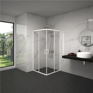 China Square 6mm tempered glass 900x900x2000mm Bathroom Curved Corner Shower Enclosure , Shower And Bath Enclosures factory