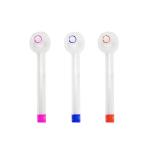 Round Head Clear Inhale Borosilicate Glass Smoke Tube