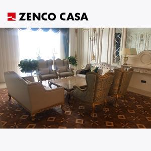 China European Style Hotel Lobby Leisure Furniture Set Including Sofa Leisure Chair Coffee Table factory