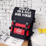 Student campus Japanese graffiti double shoulder bag 2018 color printing
