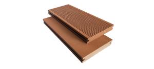 China Grooves SGS 140mm 25mm Solid Core Composite Decking factory