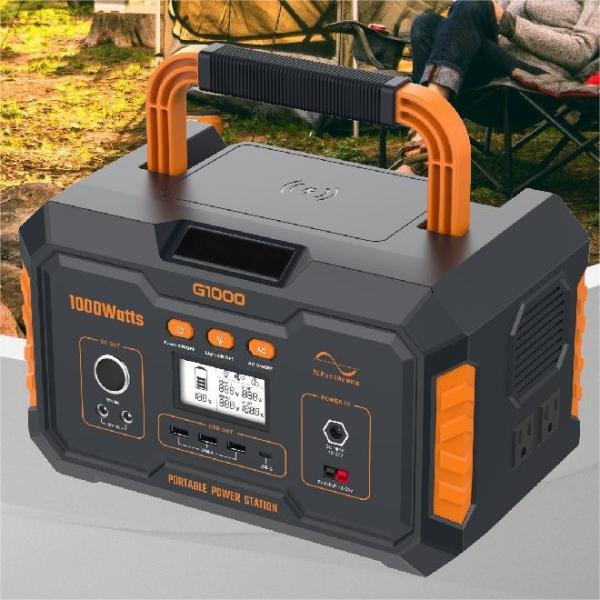 999Wh 1000W Outdoor Mobile Power Supply LCD Display Smartphones tablets