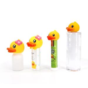 China Vinyl PVC Plastic Toys Yellow Cute Duck Head For Party Decoration factory