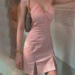 Backless Halter Neck Strap Backless 76cm Sexy Women Dresses