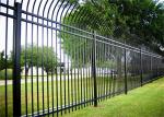 Home Garden Ornamental Black Decorative Metal Wrought Iron Steel Fence