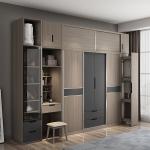 Moon White 1.8m Wardrobe Top Cabinet Corner Cabinet