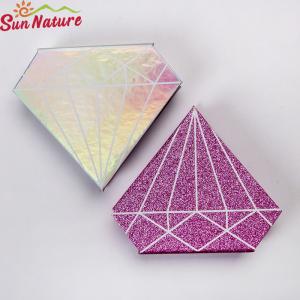 China Wholesale Stamping Coated Paper Empty Glitter Black Luxury Eyelash Packaging Paper Box factory