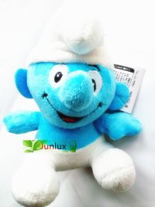 China stuffed genius Smurfs blue 18cm lovely smurfs boy toy stuffed plush Smurfs new model gift factory