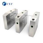 Half Height Glass Swing Turnstile Electric Fingerprint 30-40 People/Min Passing