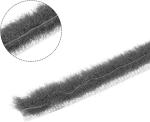 Aluminum Windows Gray Pile Weatherstrip Wool Pile Seal OEM ODM