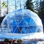 Semi Permanent Clear Pvc Roof Geodesic Dome Tent For Outdoor Exhibition Events