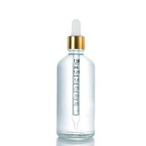 China Glass Bottle Round Shoulder For Essential Oil and The Dropper Cap with Scale numbers factory