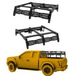 High- Hot Rolled Steel Round Truck Bed System Bar Roof Mount Silver for Dodge