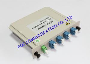 China Cassette Box Type LC / UPC Fiber PLC Splitter , 1×8 Passive Optical Splitter factory