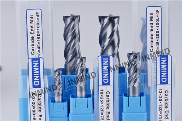 2.5mm cutting 4mm shank AlTiN Coating Square End Mill 4 Flute carbide milling