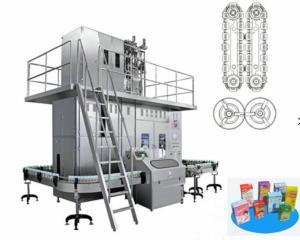 China UV Aseptic Carton Filling Machine Milk Packaging 2000 BPH Machine factory