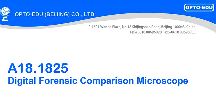 OPTO-EDU 3.2x - 192x Binocular Forensic Comparison Microscope with LED Illumination for Student and School Applications