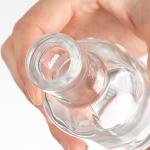 Transparent 250ml 8oz Glass Water Bottle for Juice Milk Liquor Swing Top