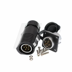 China LP20 6 Pin Connector Plug Panel Socket Female Male Quick Connect Bulkhead factory