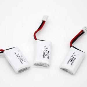 China 851724 Rechargeable Lipo Li Ion Polymer Battery 3.7V 220mAh 0.814Wh 20C factory