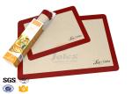 Anti Slip Red Non Stick Silicone Baking Mat for Cooking Easy Cleaning