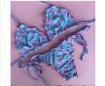 Swimwear button 2018 Sexy Bikinis women swimsuit brazilian woman Bandeau Push up