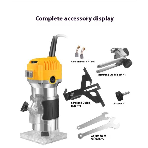 Bobenelectric Trimmingmachine Woodworking Trimming Slotting Machine Engraving Machine Electric 6-speedwoodworkingmilling Machine