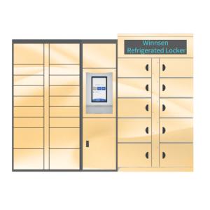 China Smart Vegetable Refrigerated Locker Electronic Cabinet Cold Rolled Steel factory