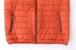 Windproof lightweight orange Mens Black Puffer Gilet 100% Polyester
