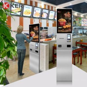 China 27 inch self service order kiosk terminal restaurant ordering machine factory