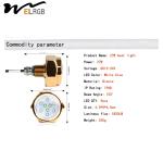 6000K LED Marine Lights Rgb Drain Plug Light Daylight Alert 2700lm