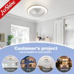 Small Size Bedroom Ceiling Fan with High Airflow 20 Inch Diameter and Remote