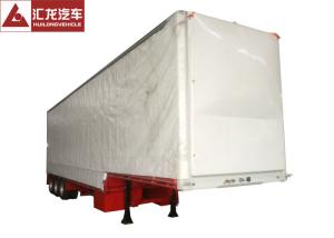 China 13 Ton PVC Cover Curtain Side Trailer Simple Operation With Air Guide Sleeve factory