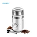 Adjustable White Electric Coffee Bean Grinder Portable 10 Settings With