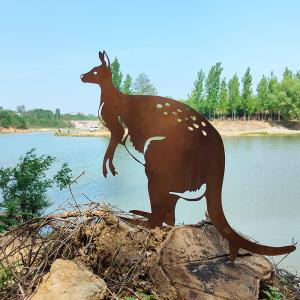 China Corten Steel Garden Metal Ornaments Rust-Resistant For Garden Decoration factory