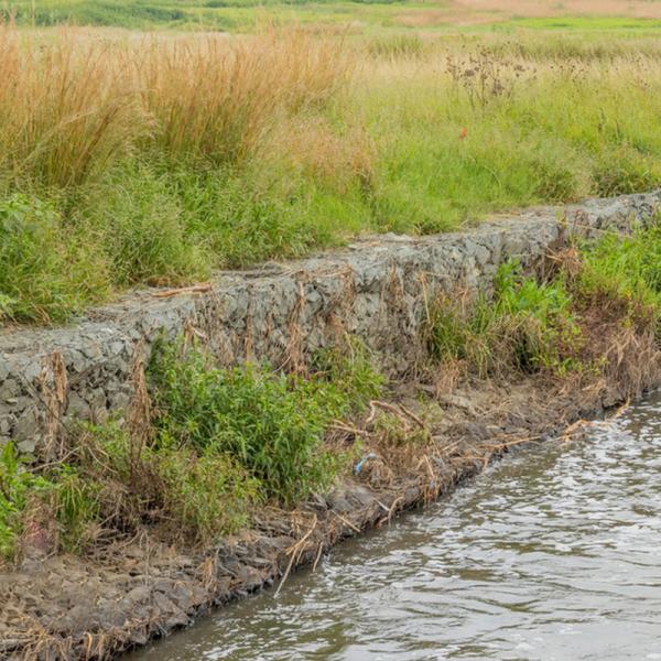 Woven Gabion Box Sewage Plant Corrosion Proof Reinforced Mesh Acid Alkali