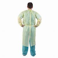 Yellow Isolation Disposable PPE Gowns Universal Size Personal Protective In