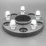 Anodized Black Forged Aluminum Wheel Spacers 5x120 Bolt Pattern For TESLA Model