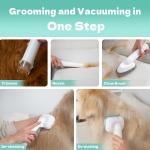 Professional Pet Grooming Made Sustainable with 300W Vacuum Kit and 6 Grooming