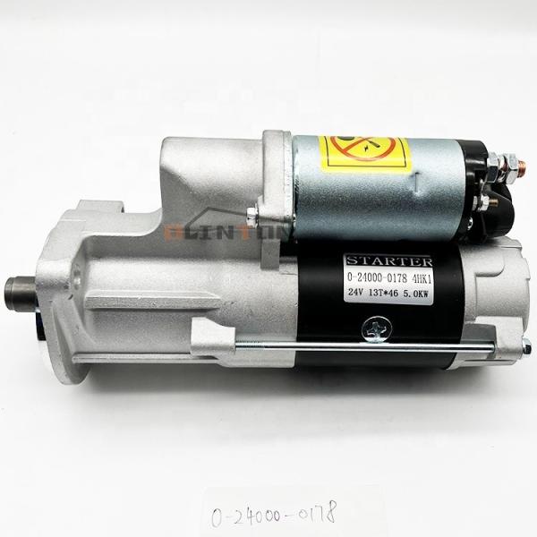 Excavator Spare Parts 24V 4HK1 6HK1 Starter Motor For Isuzu ZAX200-3 ZAX230-5 0