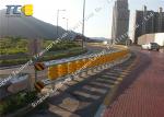 Anti Impact Rolling Guardrail Barrier Parking Lots / Curved Median Strip