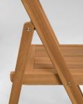 Sturdy Foldable Wood Chair for Nordic Design Hotel and Restaurant