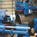 380V Power erw pipe manufacturing machine For 1500mm Large Spiral Pipe