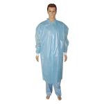 wholesale polyethylene lab coat disposable Plastic Visitor coat/Pe Lab Coat