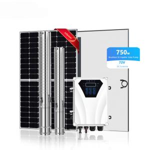 China Deep Well Solar Water Pump System High Pressure 10HP DC For Irrigation factory