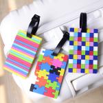 Travel Plastic Cute Silicone Label Id luggage Tag, personalized PVC name tag